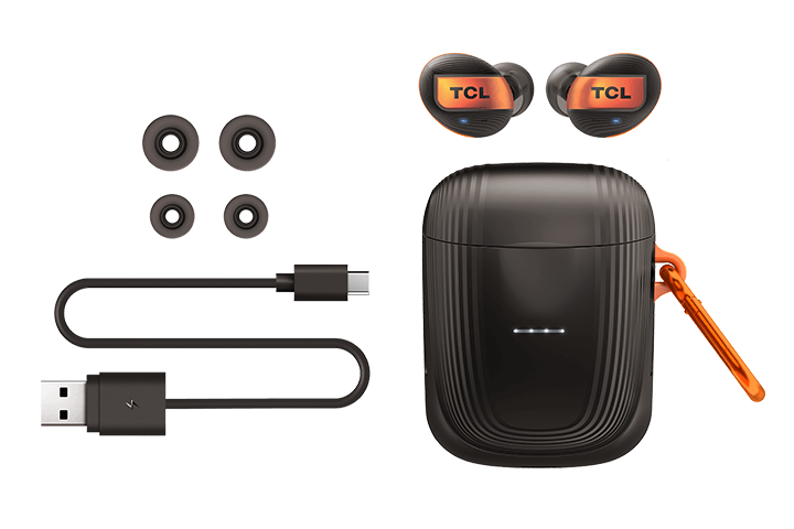 TCL Black True Wireless In-ear Bluetooth Headphones - All