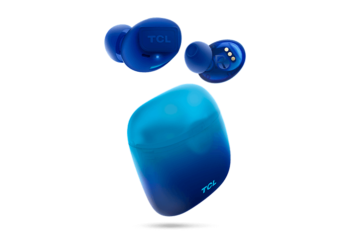 TCL Ocean Blue True Wireless In-ear Bluetooth Headphones - SOCL500TWS Hero closed