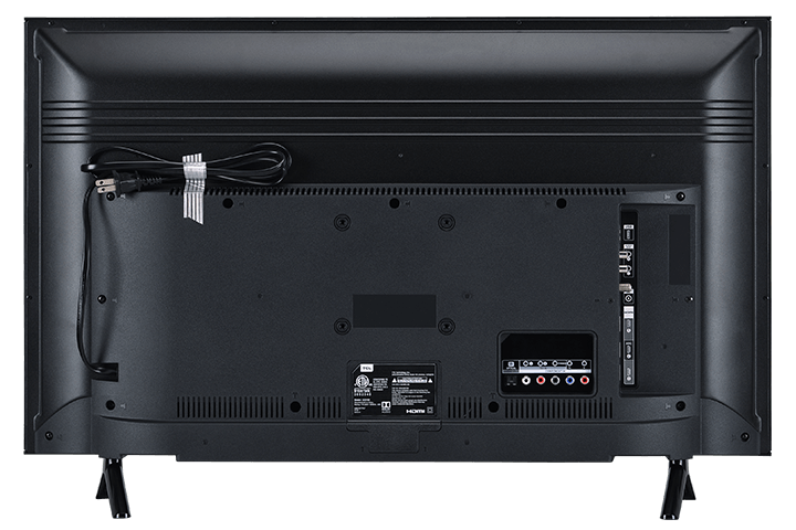 TCL 32” Class D1-Series LED HDTV- Back View