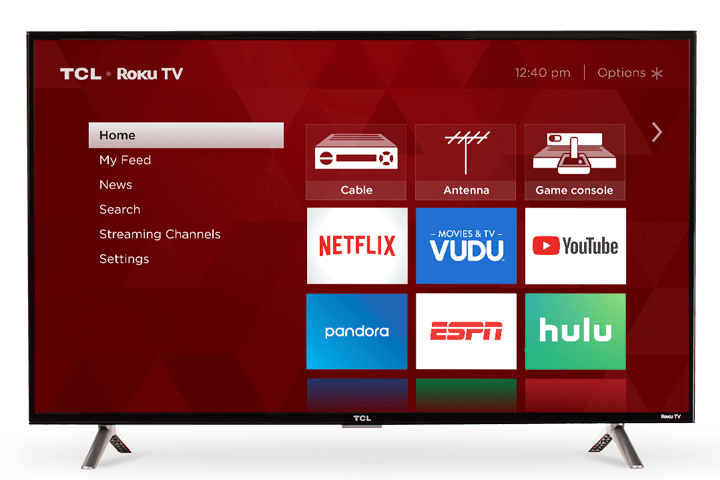 TCL 43" Class 3-Series FHD LED Roku Smart TV - Front View