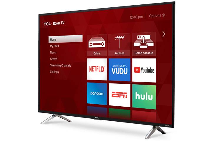 TCL 49" Class 3-Series FHD LED Roku Smart TV - Angle View