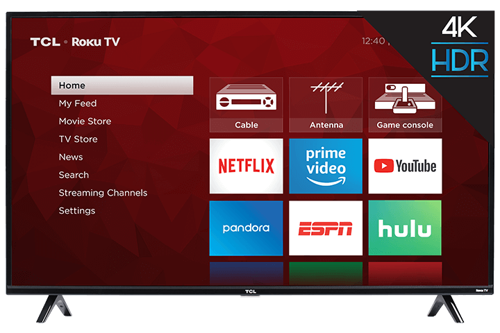 TCL 55" Class 4-Series 4K UHD HDR Roku Smart TV - 55S425