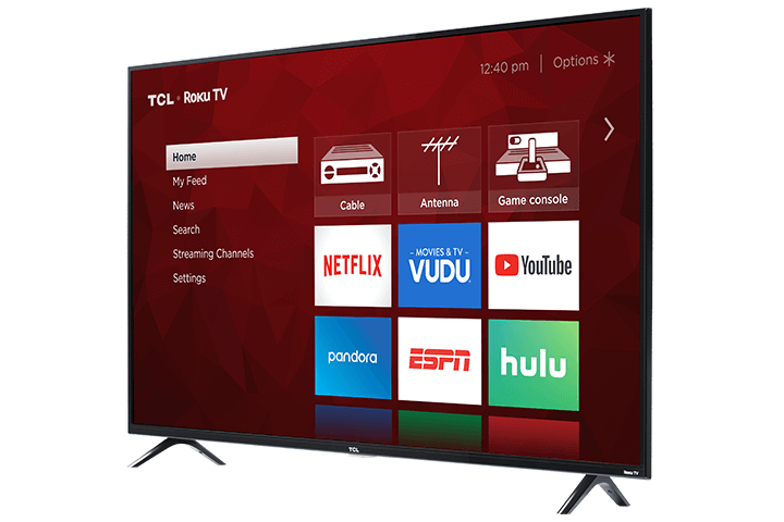 TCL 55" Class S-Series 4K UHD LED Roku Smart TV 55S421 - Angle View 