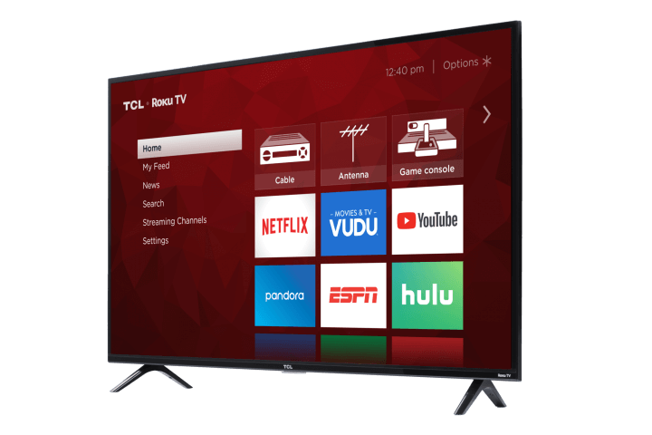 TCL 50" Class 4-Series 4K UHD HDR Roku Smart TV - 50S421 Angle