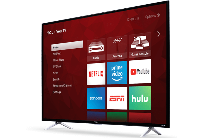 TCL 55" Class S-Series 4K UHD LED Roku Smart TV 55S405 - Angle View 