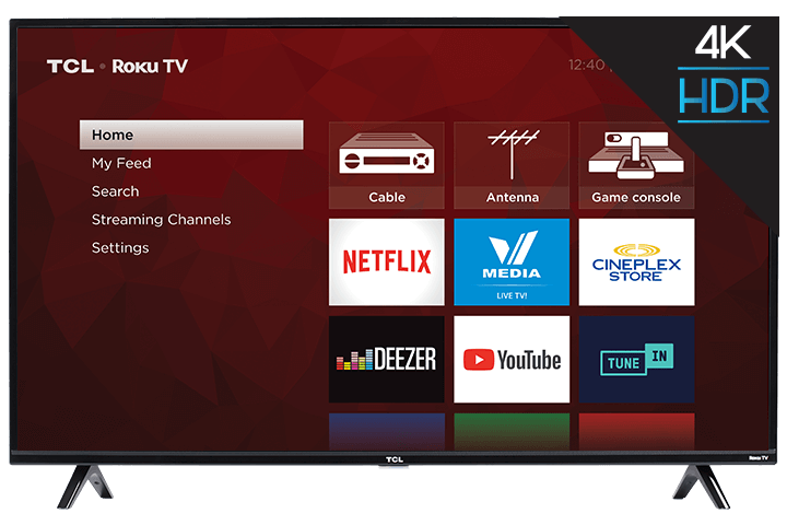 TCL 50” Class 4-Series 4K UHD HDR Roku Smart TV - 50S425